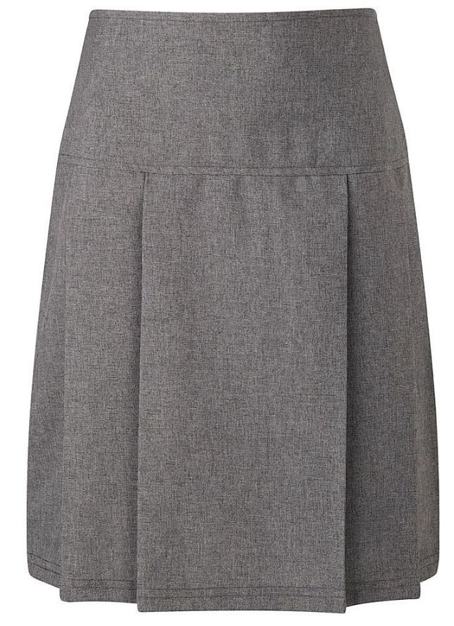 Junior Grey Pleated Skirt - School Days Direct