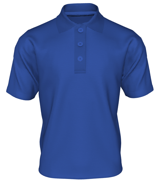 Royal Blue Polo Shirt (Plain) - School Days Direct