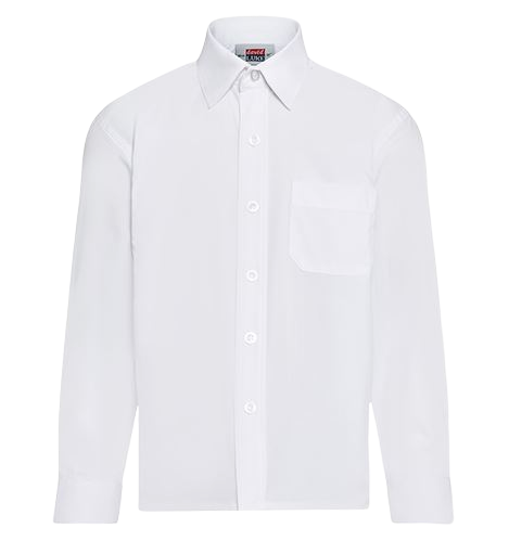 Boy's White Long Sleeved Shirts (Twin Pack) - School Days Direct