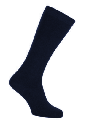 Girl's Navy Long Socks (Triple Pack)