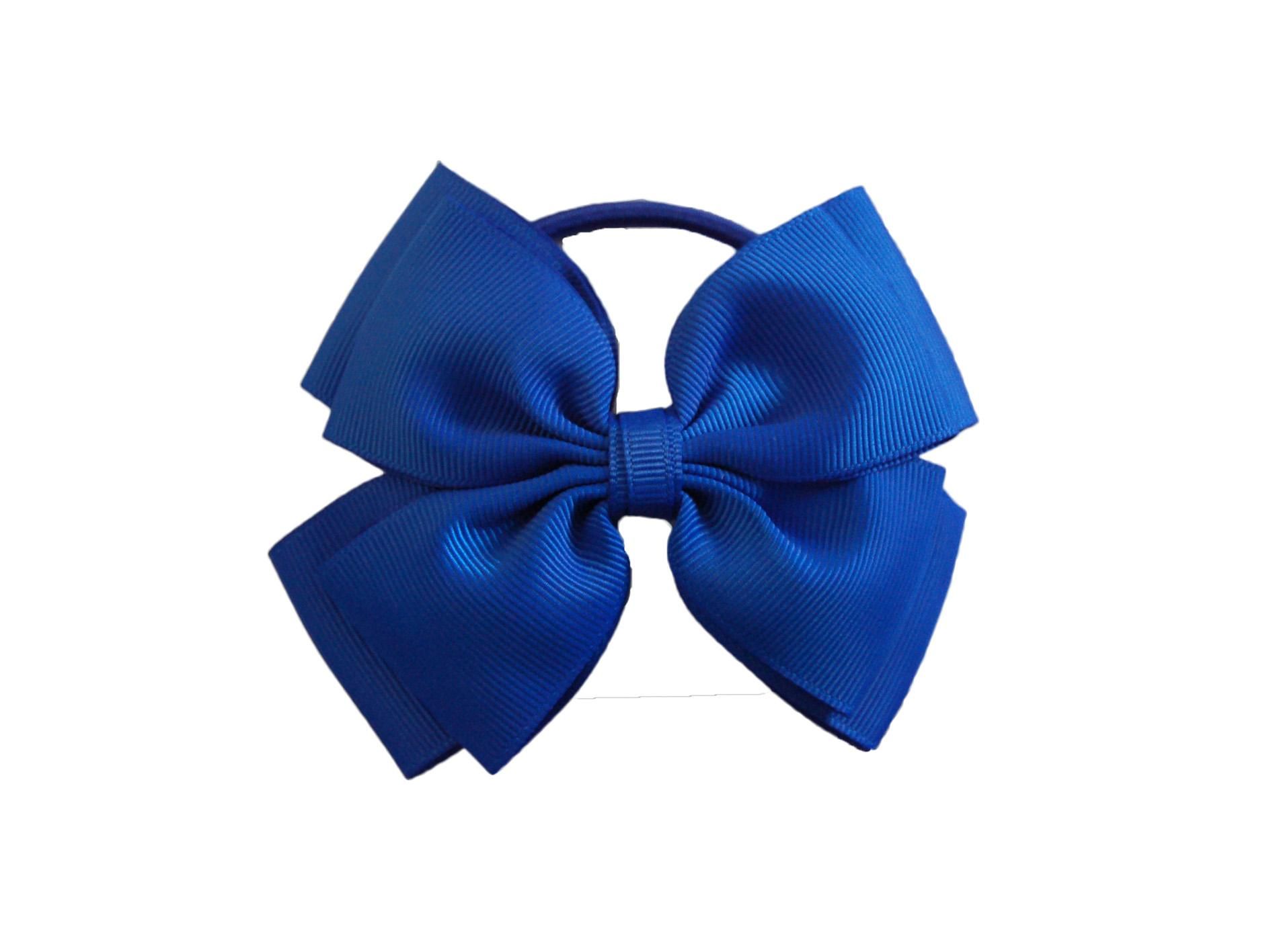1. Large Royal Blue Hair Bow with Alligator Clip - wide 7