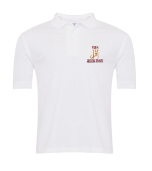 Iqra White Summer Polo Shirt (Optional)