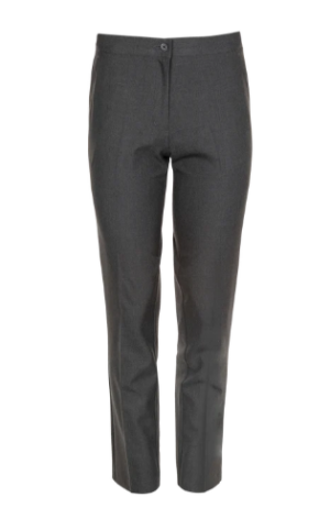 Senior Girl's Harrow Grey Slim Cut Trousers