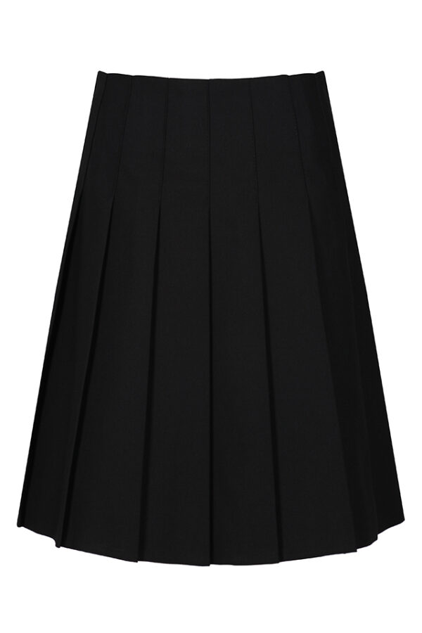Black Senior Stitch Down Pleat Skirt