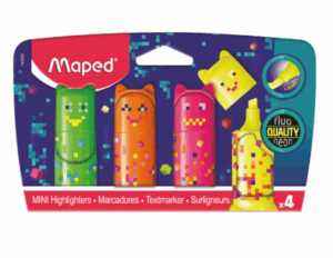 Pixel Party Mini Highlighters (Pack of 4)