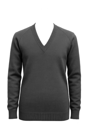 Grey V-neck Jumper